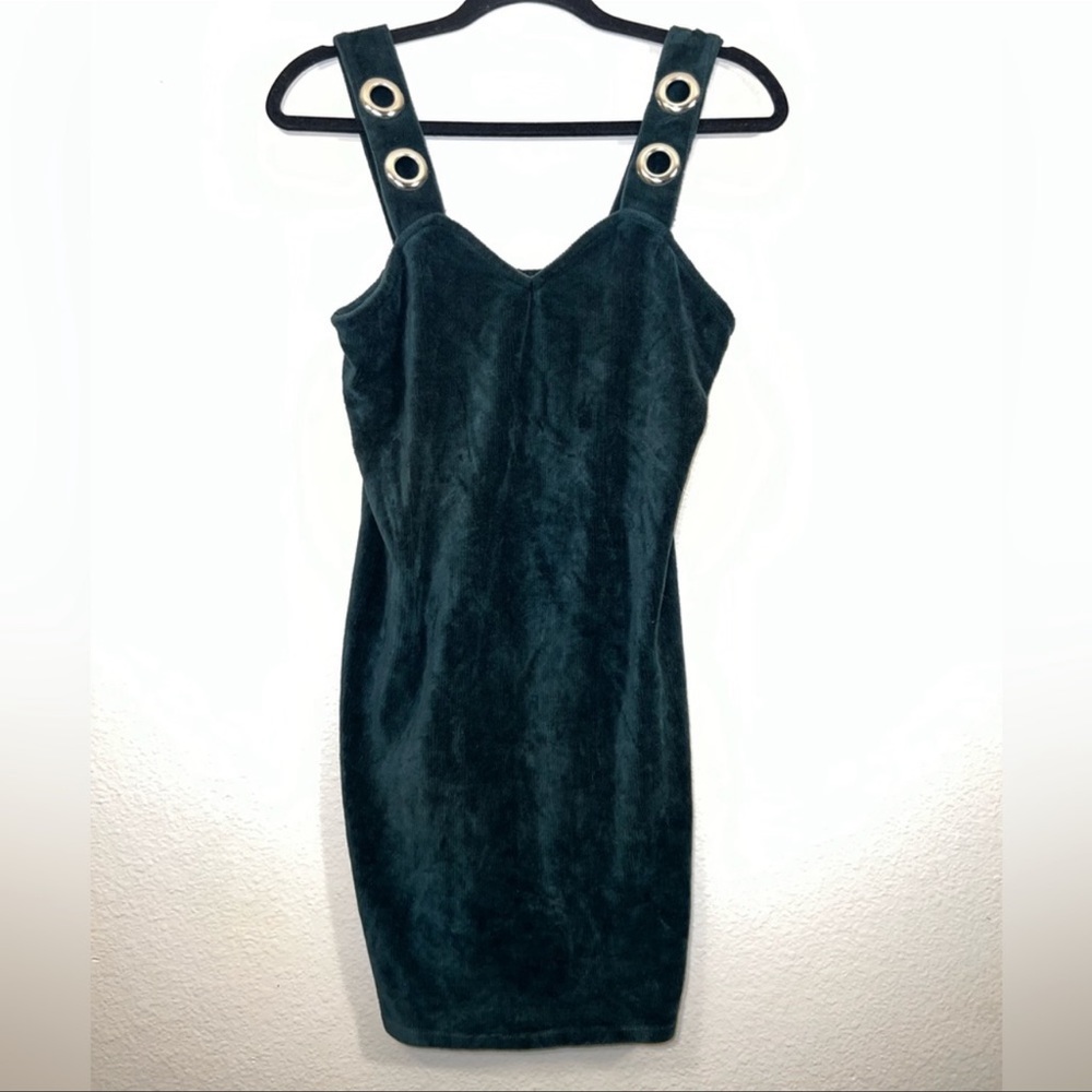 Wild Fable Green Soft Corduroy Mini Dress Medium